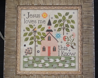 Counted Cross Stitch Pattern, This I Know, Religious, Inspirational, Nursery, Hymn, Plum Street Samplers, PATTERN ONLY