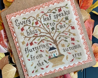 PRE-Order, Counted Cross Stitch, Autumn Bliss, Bowl Filler, Pillow Ornament, Fall Decor, Annie Turner, The Proper Stitcher, PATTERN ONLY