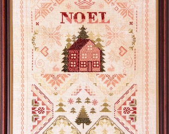 PRE-Order, Counted Cross Stitch Pattern, Noel Ornament Sampler, Christmas Decor, Country Rustic, Samplers and Primitives, PATTERN ONLY
