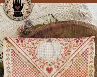 PRE-Order, Counted Cross Stitch Pattern, Autumnal Sewing Roll, Folk Art, Primitive, Teresa Kogut, PATTERN ONLY