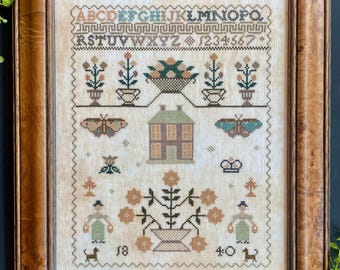PRE-Order, Counted Cross Stitch, Ann Speakman 1840 Sampler, Reimagined Sampler, Alphabet, Annie Turner, The Proper Stitcher, PATTERN ONLY
