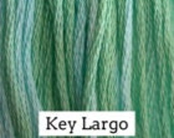 Classic Colorworks, Key Largo, CCT-107, 5 YARD Skein, Hand Dyed Cotton, Embroidery Floss, Counted Cross Stitch, Punch Needle