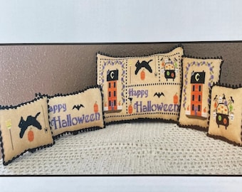 Counted Cross Stitch Pattern, Joys of the Seasons, Halloween, Tuck Pillow, Pillow Ornaments, Bowl Filler, Needle Bling Designs, PATTERN ONLY