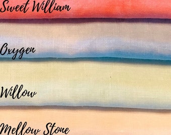 Cross Stitch Fabric, Summer Collection, Sweet William, Oxygen, Willow, Mellow Stone, Aida, Lugana, Linen, Zweigart, Atomic Ranch