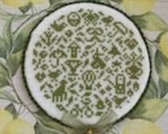 Counted Cross Stitch Pattern, Spring in the Round, Spring Decor, Spring Ornament, Table Decor, JBW Designs, PATTERN ONLY