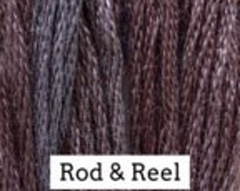 Classic Colorworks, Rod & Reel, CCT-116, 5 YARD Skein, Hand Dyed Cotton, Embroidery Floss, Counted Cross Stitch,Hand Embroidery Thread