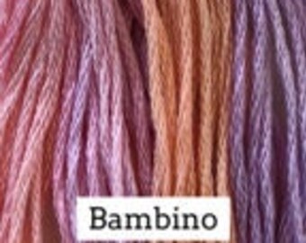 Classic Colorworks, Bambino, CCT-076, 5 YARD Skein, Hand Dyed Cotton, Embroidery Floss, Counted Cross Stitch,Hand Embroidery Thread
