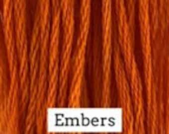 Classic Colorworks, Embers, CCT-213, 5 YARD Skein, Hand Dyed Cotton, Embroidery Floss, Counted Cross Stitch, Embroidery Thread