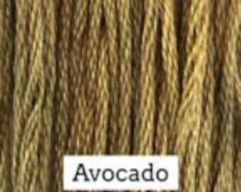 Classic Colorworks, Avocado, CCT-207, 5 YARD Skein, Hand Dyed Cotton, Embroidery Floss, Counted Cross Stitch,Hand Embroidery Thread