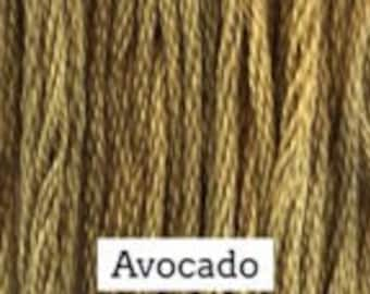 Classic Colorworks, Avocado, CCT-207, 5 YARD Skein, Hand Dyed Cotton, Embroidery Floss, Counted Cross Stitch,Hand Embroidery Thread