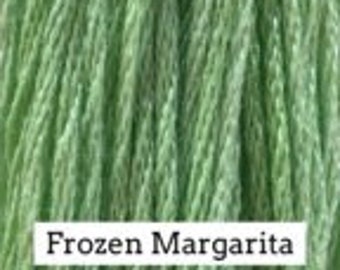 Classic Colorworks, Frozen Margarita, CCT-054, 5 YARD Skein, Hand Dyed Cotton, Embroidery Floss, Counted Cross Stitch, Punch Needle