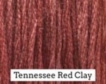 Classic Colorworks, Tennessee Red Clay, CCT-131, 5 YARD Skein, Hand Dyed Cotton, Embroidery Floss, Counted Cross Stitch, Embroidery Thread