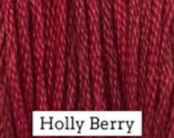 Classic Colorworks, Holly Berry, CCT-240, 5 YARD Skein, Hand Dyed Cotton, Embroidery Floss, Counted Cross Stitch, Embroidery Thread