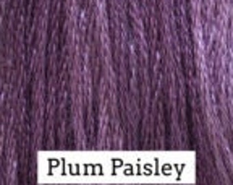 Classic Colorworks, Plum Paisley, CCT-149, 5 YARD Skein, Hand Dyed Cotton, Embroidery Floss, Counted Cross Stitch, Hand Embroidery