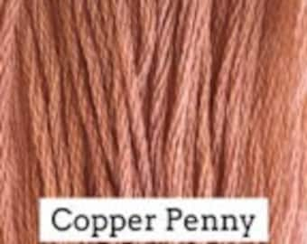 Classic Colorworks, Copper Penny, CCT-158, 5 YARD Skein, Hand Dyed Cotton, Embroidery Floss, Counted Cross Stitch, Hand Embroidery Thread