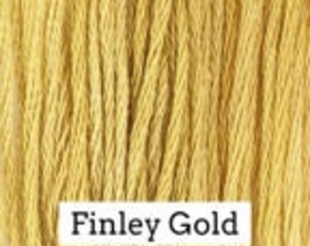 Classic Colorworks, Finley Gold, CCT-013, 5 YARD Skein, Hand Dyed Cotton, Embroidery Floss, Counted Cross Stitch, Embroidery Thread