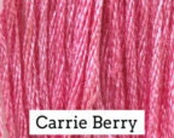 Classic Colorworks, Carrie Berry, CCT-051, 5 YARD Skein, Hand Dyed Cotton, Embroidery Floss, Counted Cross Stitch, Hand Embroidery Thread