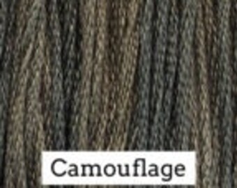Classic Colorworks, Camouflage, CCT-063, 5 YARD Skein, Hand Dyed Cotton, Embroidery Floss, Counted Cross Stitch, Embroidery Thread