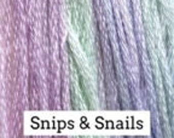 Classic Colorworks, Snips and Snails, CCT-087, 5 YARD Skein, Hand Dyed Cotton, Embroidery Floss, Counted Cross Stitch, Embroidery Thread