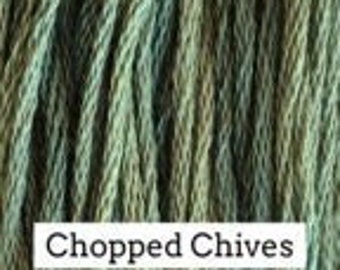 Classic Colorworks, Chopped Chives, CCT-217, 5 YARD Skein, Hand Dyed Cotton, Embroidery Floss, Counted Cross Stitch,Hand Embroidery Thread