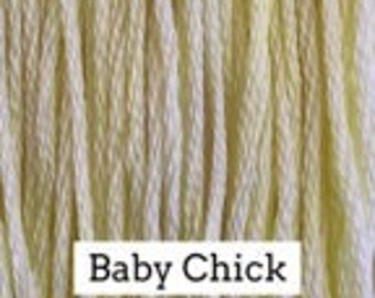Classic Colorworks, Baby Chick, CCT-002, 5 YARD Skein, Hand Dyed Cotton, Embroidery Floss, Cross Stitch, Hand Embroidery Thread