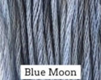 Classic Colorworks, Blue Moon, CCT-005, 5 YARD Skein, Hand Dyed Cotton, Embroidery Floss, Counted Cross Stitch, Punch Needle