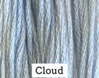 Classic Colorworks, Cloud, CCT-010, 5 YARD Skein, Hand Dyed Cotton, Embroidery Floss, Counted Cross Stitch, Embroidery Thread