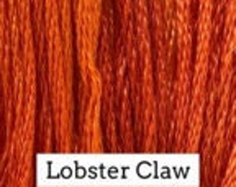 Classic Colorworks, Lobster Claw, CCT-174, 5 YARD Skein, Hand Dyed Cotton, Embroidery Floss, Counted Cross Stitch, Hand Embroidery Thread