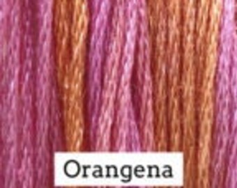 Classic Colorworks, Orangena, CCT-106, 5 YARD Skein, Hand Dyed Cotton, Embroidery Floss, Cross Stitch, Hand Embroidery Thread