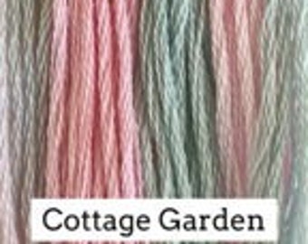 Classic Colorworks, Cottage Garden, CCT-064, 5 YARD Skein, Hand Dyed Cotton, Embroidery Floss, Cross Stitch, Hand Embroidery Thread