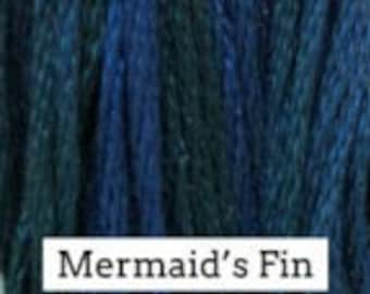 Classic Colorworks, Mermaid's Fin, CCT-232, 5 YARD Skein, Hand Dyed Cotton, Embroidery Floss, Cross Stitch, Hand Embroidery Thread