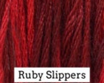 Classic Colorworks, Ruby Slippers, CCT-136, 5 YARD Skein, Hand Dyed Cotton, Embroidery Floss, Counted Cross Stitch, Embroidery Thread