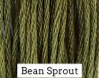 Classic Colorworks, Bean Sprout, CCT-184, 5 YARD Skein, Hand Dyed Cotton, Embroidery Floss, Counted Cross Stitch, Embroidery Thread