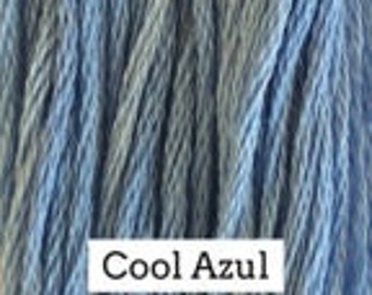 Classic Colorworks, Cool Azul, CCT-079, 5 YARD Skein, Hand Dyed Cotton, Embroidery Floss, Cross Stitch, Hand Embroidery Thread