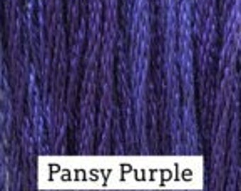 Classic Colorworks, Pansy Purple, CCT-102, 5 YARD Skein, Hand Dyed Cotton, Embroidery Floss, Counted Cross Stitch, Hand Embroidery Thread