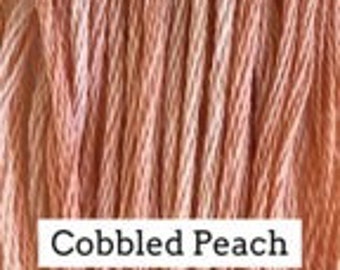 Classic Colorworks, Cobbled Peach, CCT-129, 5 YARD Skein, Hand Dyed Cotton, Embroidery Floss, Counted Cross Stitch, Hand Embroidery Thread