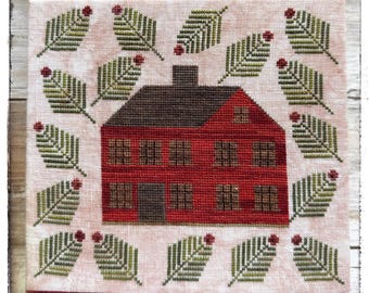 PRE-Order, Counted Cross Stitch Pattern, House in the Pines, Winter Decor, Nature, Lucy Beam, Love in Stitches, Rebecca Noland, PATTERN ONLY