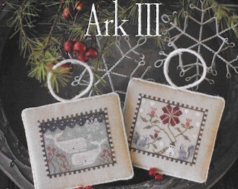 Counted Cross Stitch, Noah's Christmas Ark, Ark III, Whales Ornament, Squirrels Ornament, Christmas Decor, Plum Street Sampler, PATTERN ONLY