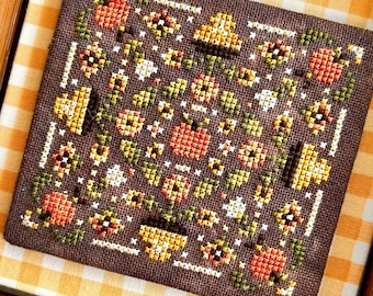 PRE-Order, Counted Cross Stitch Pattern, Petite Pumpkin Potpourri, Fall Decor, Pillow Ornament, Bowl Filler, Sweet Wing, PATTERN ONLY