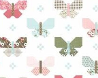 Quilt Pattern, Flutter, Spring Decor, Butterfly Wall Hanging, Fat Quarter Friendly, Vanessa Goertzen, Lella Boutique,  PATTERN ONLY