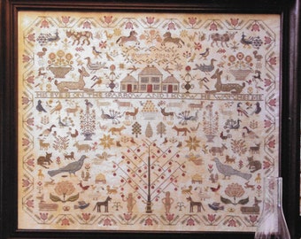 Counted Cross Stitch Pattern, His Eye is on the Sparrow, Sampler, Inspirational, Religious Sampler, Heartstring Samplery, PATTERN ONLY