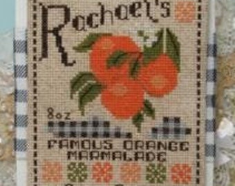 Counted Cross Stitch Pattern, Orange Marmalade, Jelly Jar Collection, Pillow Ornament, Bowl Filler, KiraLyn's Needlearts, PATTERN ONLY