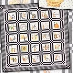 Quilt Pattern, Superstition, Embroidery Quilt, Shabby Cottage Decor ...