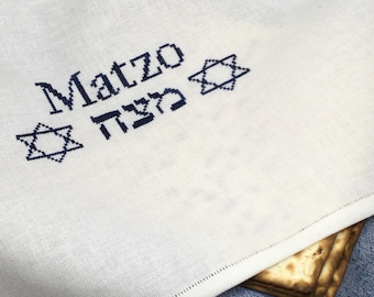 Counted Cross Stitch Pattern, Matzo Cover for Passover, Matzah Cover, Matzo Napkin, Arlene Cohen, Works by ABC, PATTERN ONLY