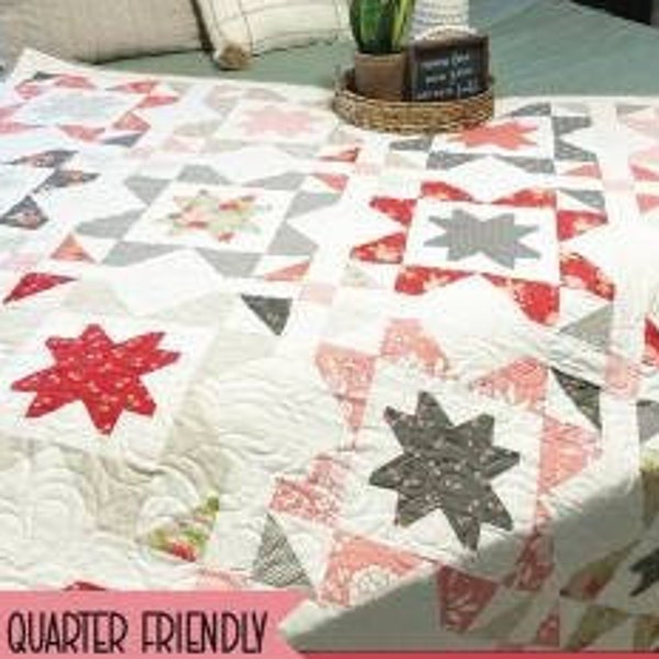 Quilt Pattern, Pointless, Fat Quarter Friendly, Traditionally Pieced Quilt, Wall Hanging, Lindsey Weight, Primrose Cottage, PATTERN ONLY