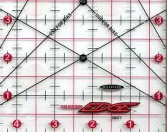 Quilt Ruler, The Cutting Edge, Acrylic Ruler, Sullivans Ruler, Clear Acrylic Ruler, Non Skid Ruler, Diamond Carbide Edge