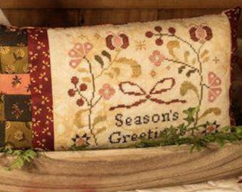 Counted Cross Stitch, Season's Greetings, Christmas Decor, Nordic Yuletide Collection, Emily Pengelly, Blueberry Ridge Design, PATTERN ONLY