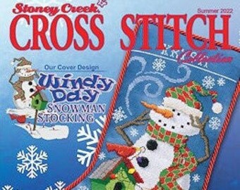 Magazine, Stoney Creek, Cross Stitch, Summer 2022, Fall Decor, Winter Decor, Woodland, Sunflowers, Halloween, Stockings, Snowmen