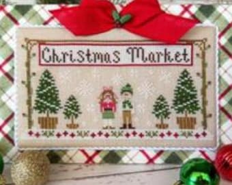 Counted Cross Stitch, Christmas Market, Christmas Ornaments, Evergreens, Snowflakes, Holly, Country Cottage Needleworks, PATTERNS ONLY
