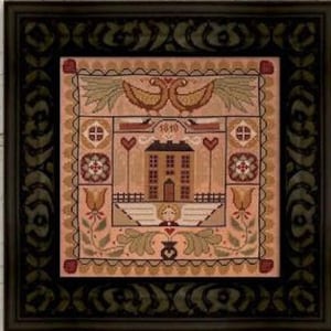 Counted Cross Stitch Pattern, 1810 Folk Art, Folk Art, Primitive, Early American Folk Art, Teresa Kogut, PATTERN ONLY